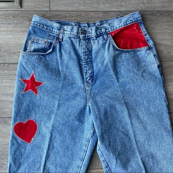 Vintage Patchwork Mom Jeans | Hollywood, The Jean People - Picture 2 of 16